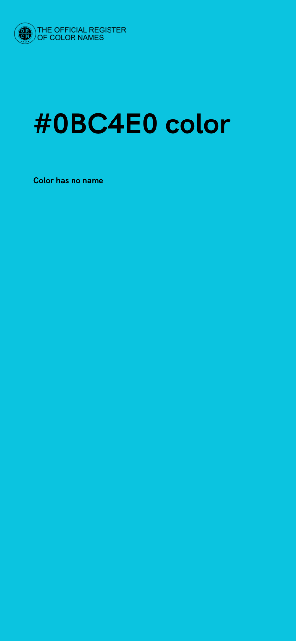 #0BC4E0 color image