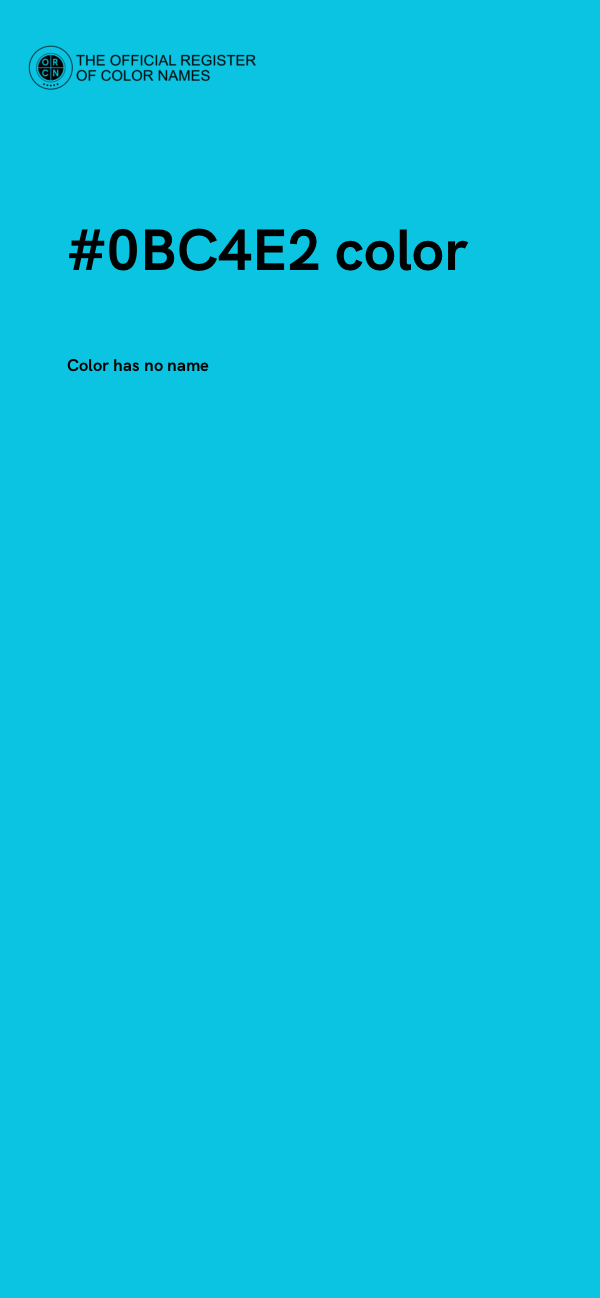 #0BC4E2 color image