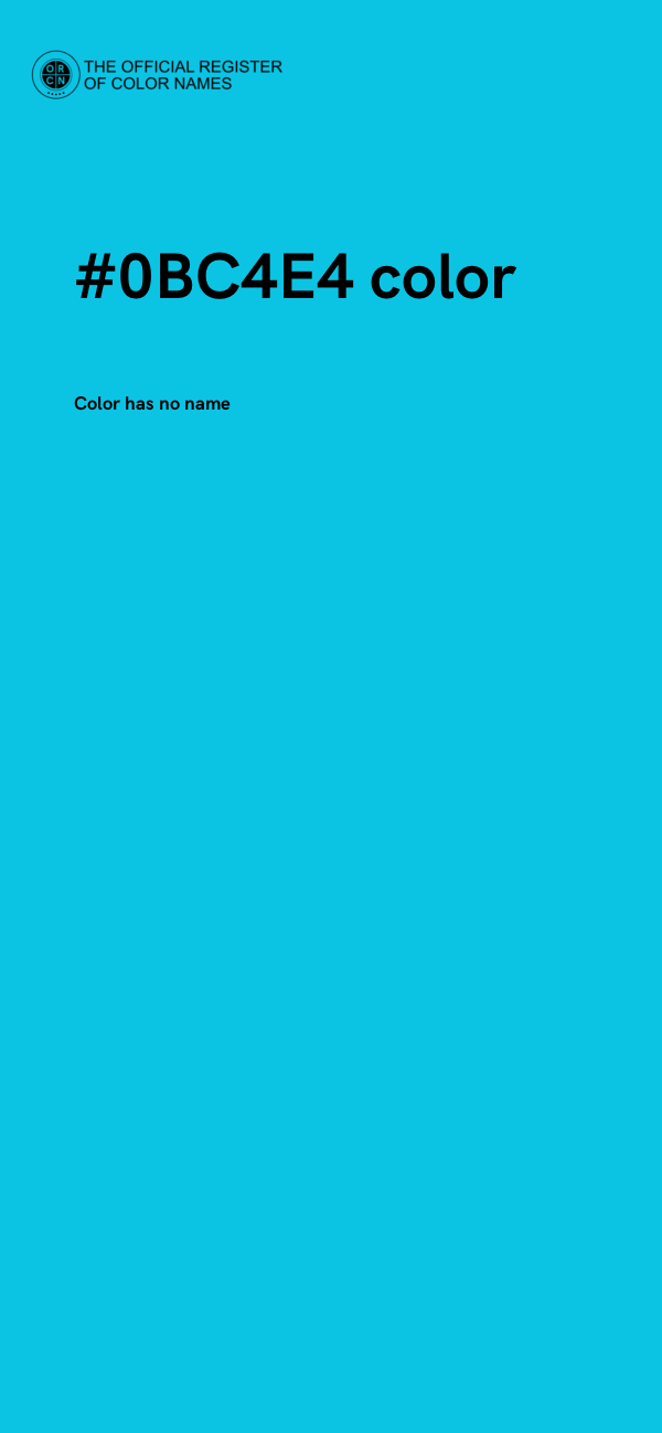 #0BC4E4 color image