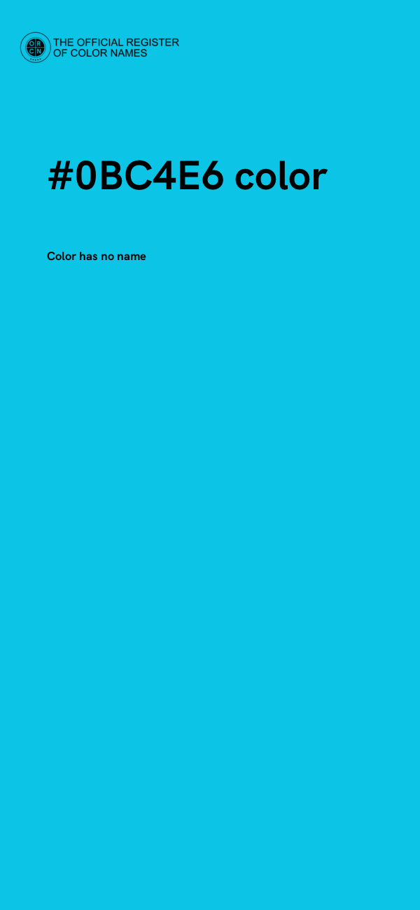 #0BC4E6 color image
