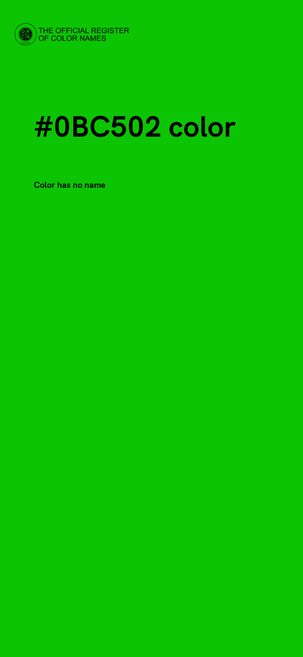 #0BC502 color image
