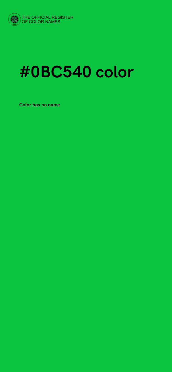 #0BC540 color image
