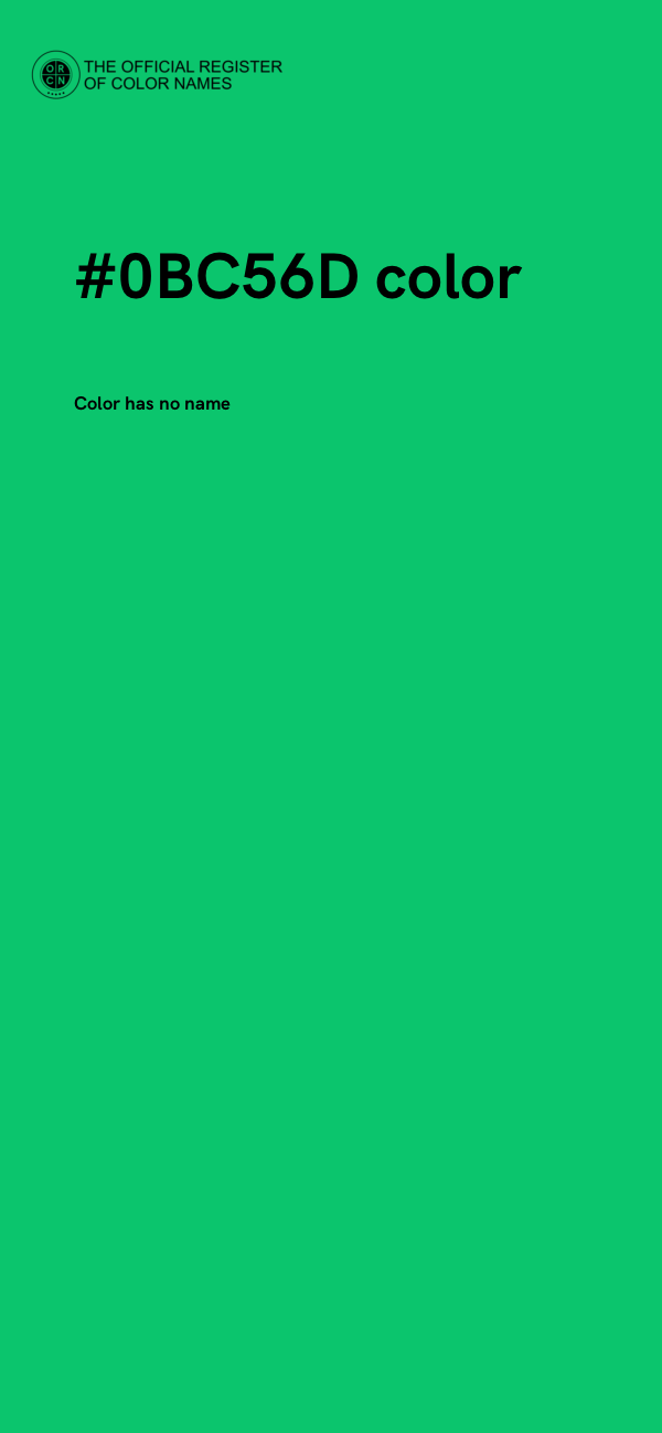 #0BC56D color image