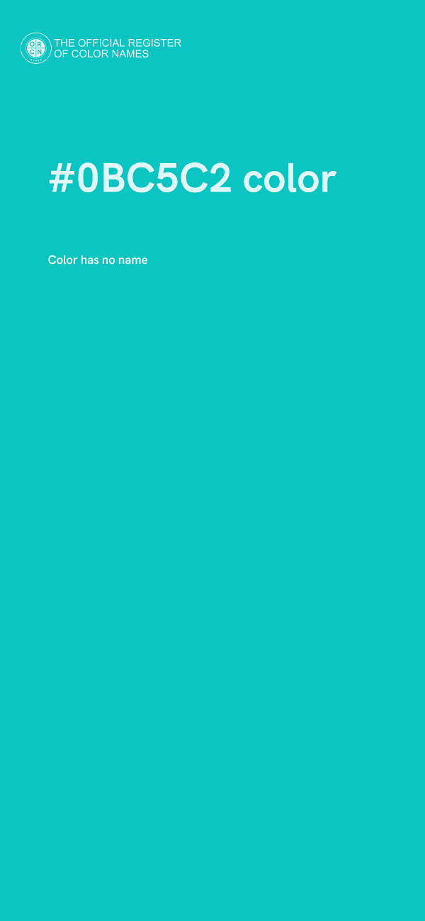 #0BC5C2 color image