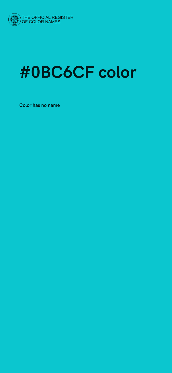 #0BC6CF color image