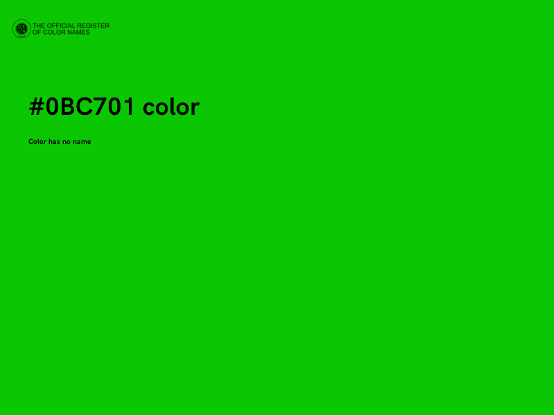 #0BC701 color image