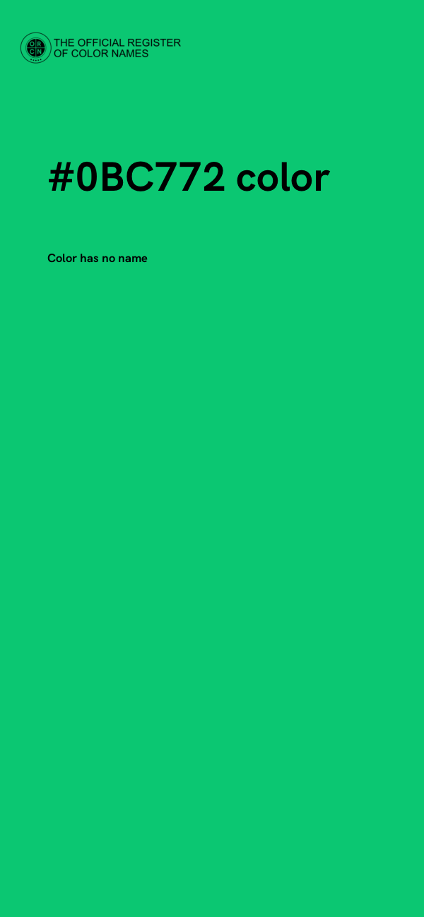 #0BC772 color image