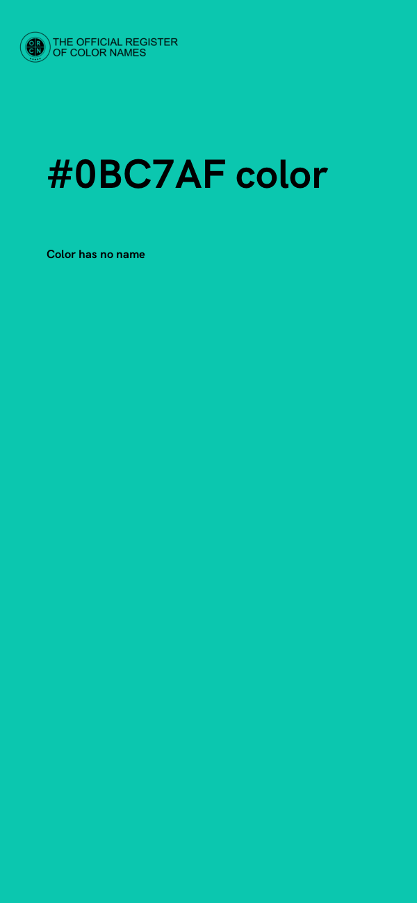 #0BC7AF color image