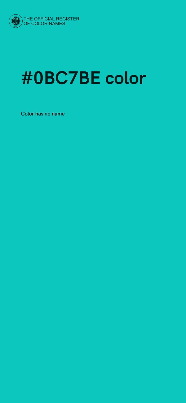 #0BC7BE color image