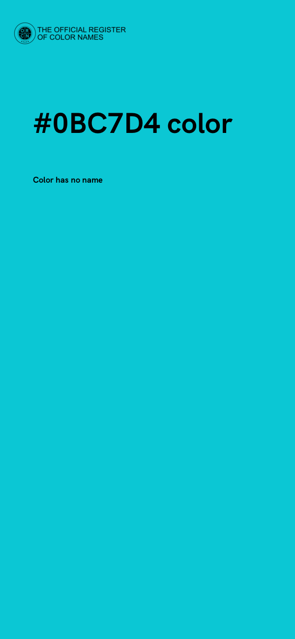 #0BC7D4 color image