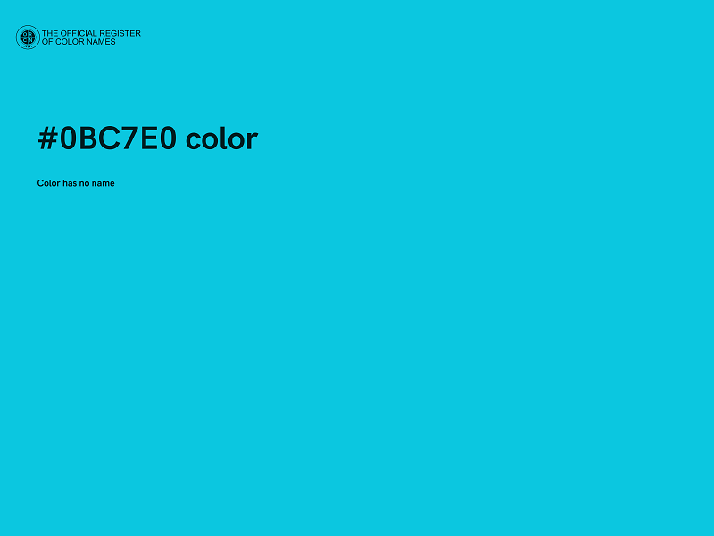 #0BC7E0 color image