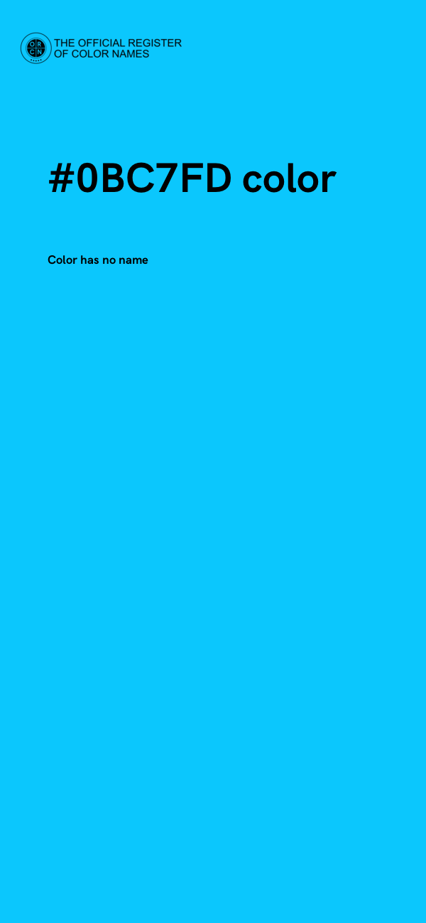 #0BC7FD color image
