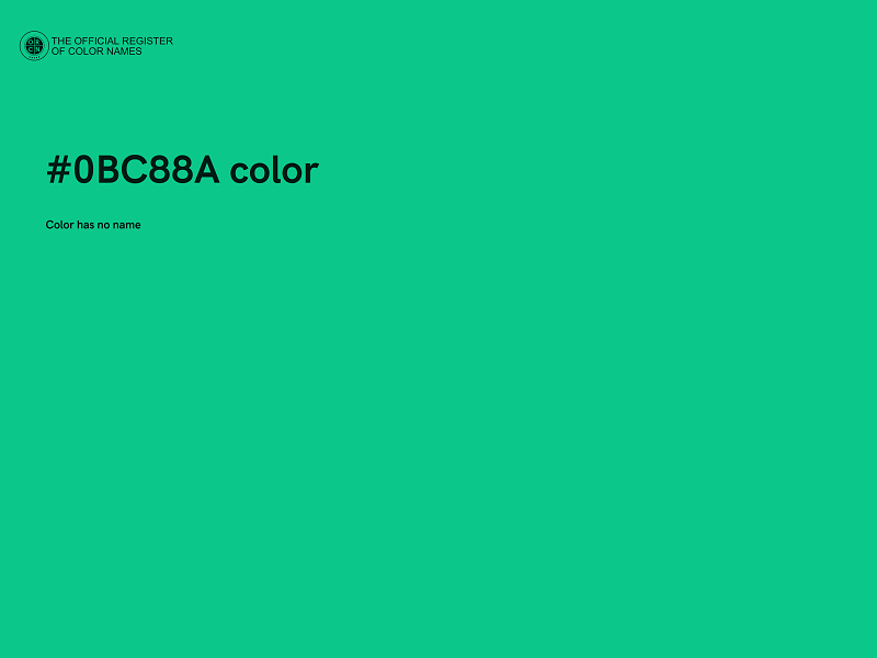 #0BC88A color image