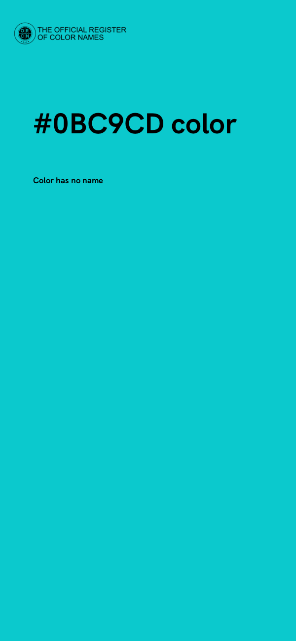 #0BC9CD color image
