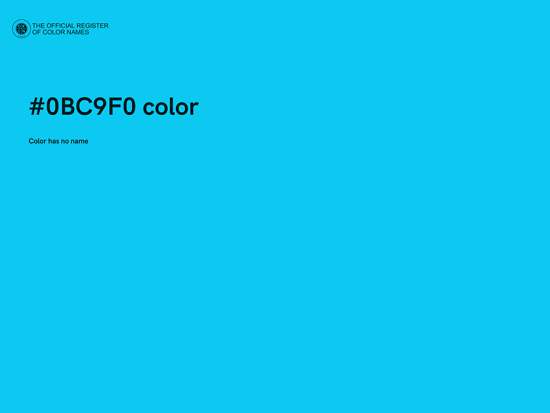 #0BC9F0 color image