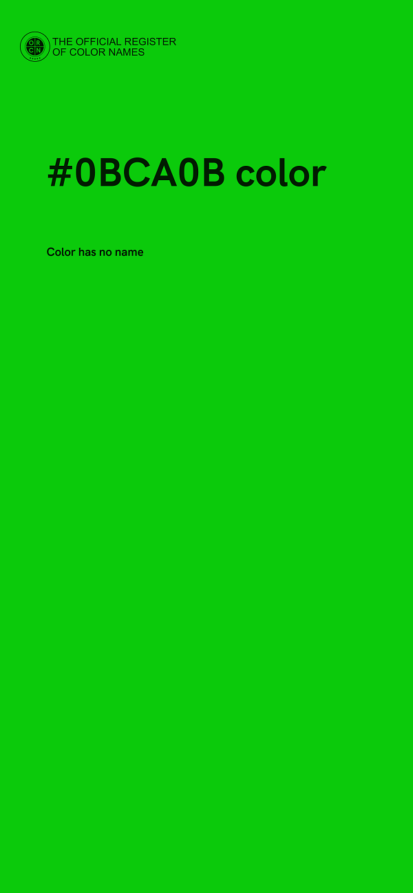 #0BCA0B color image