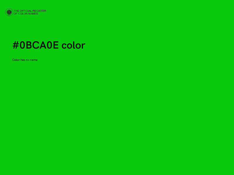 #0BCA0E color image
