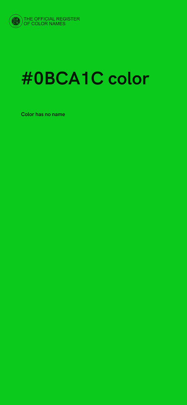 #0BCA1C color image