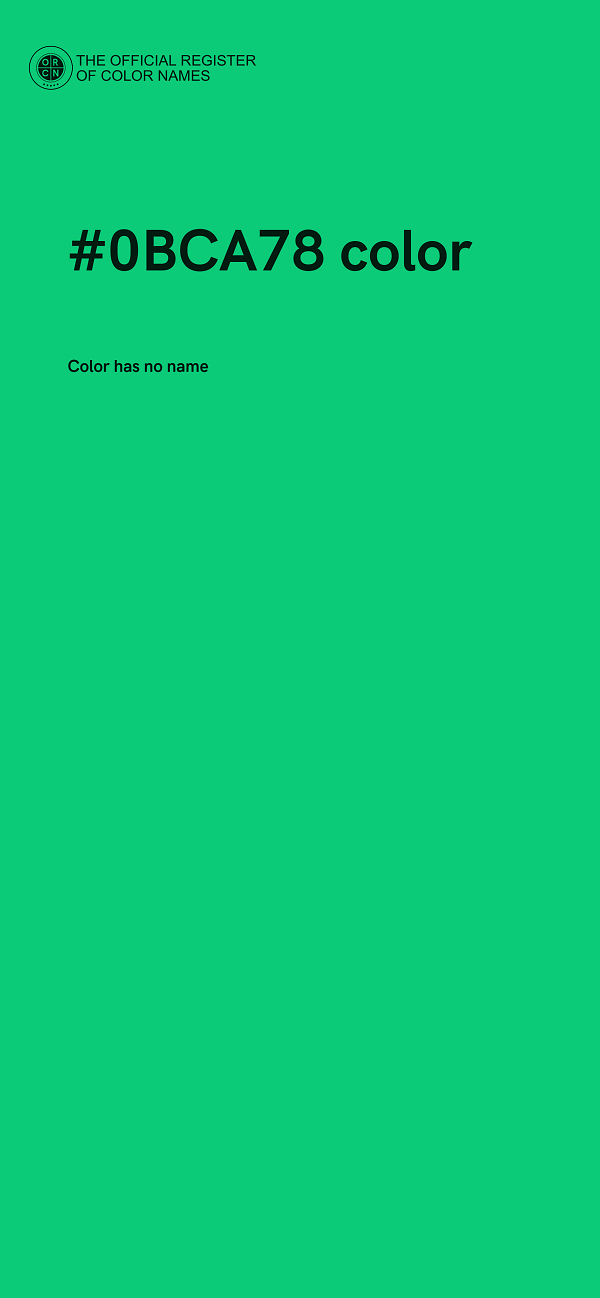 #0BCA78 color image