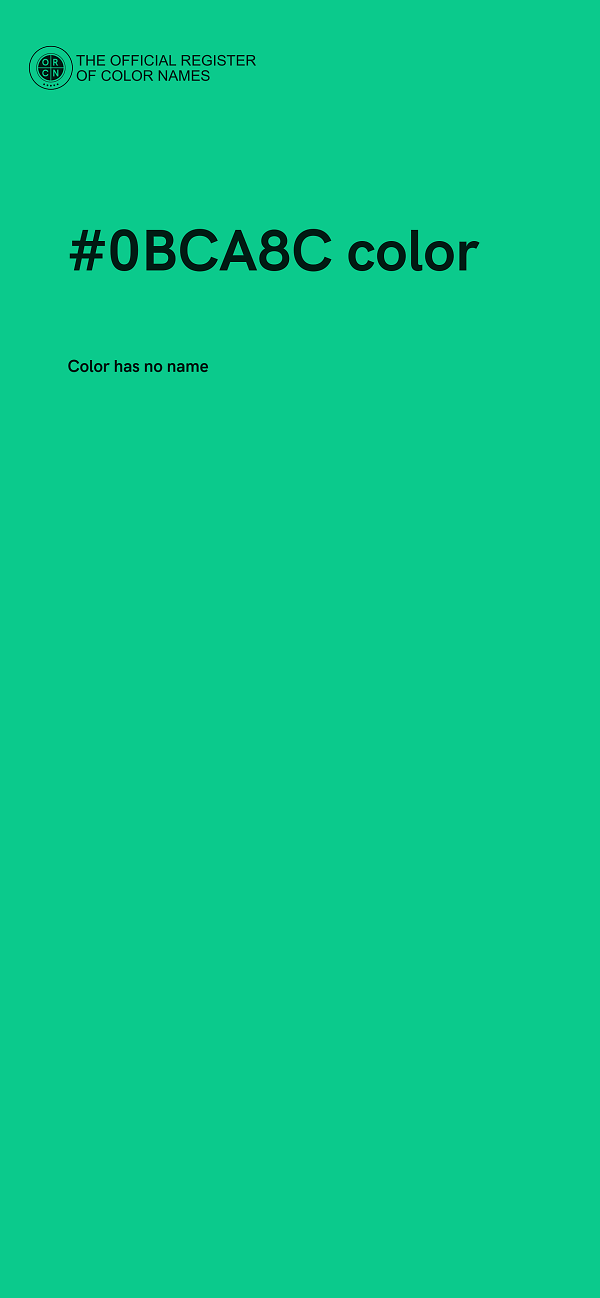 #0BCA8C color image