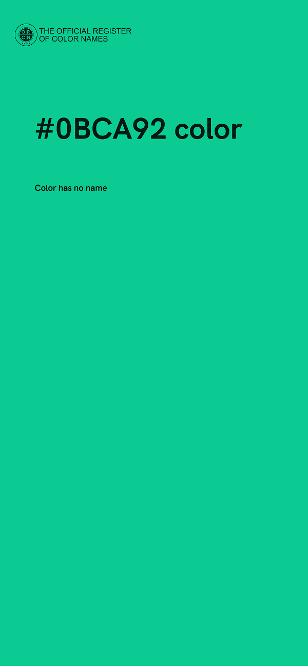 #0BCA92 color image