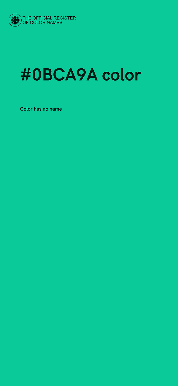 #0BCA9A color image