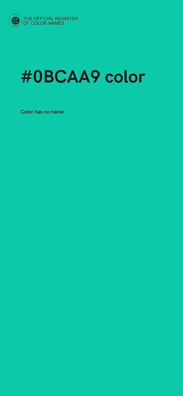 #0BCAA9 color image