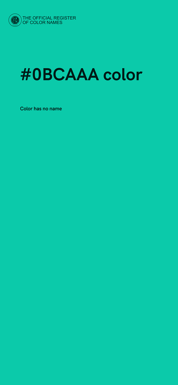 #0BCAAA color image