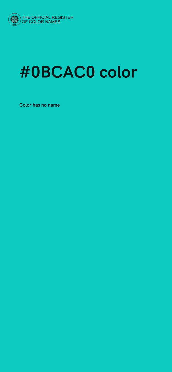 #0BCAC0 color image