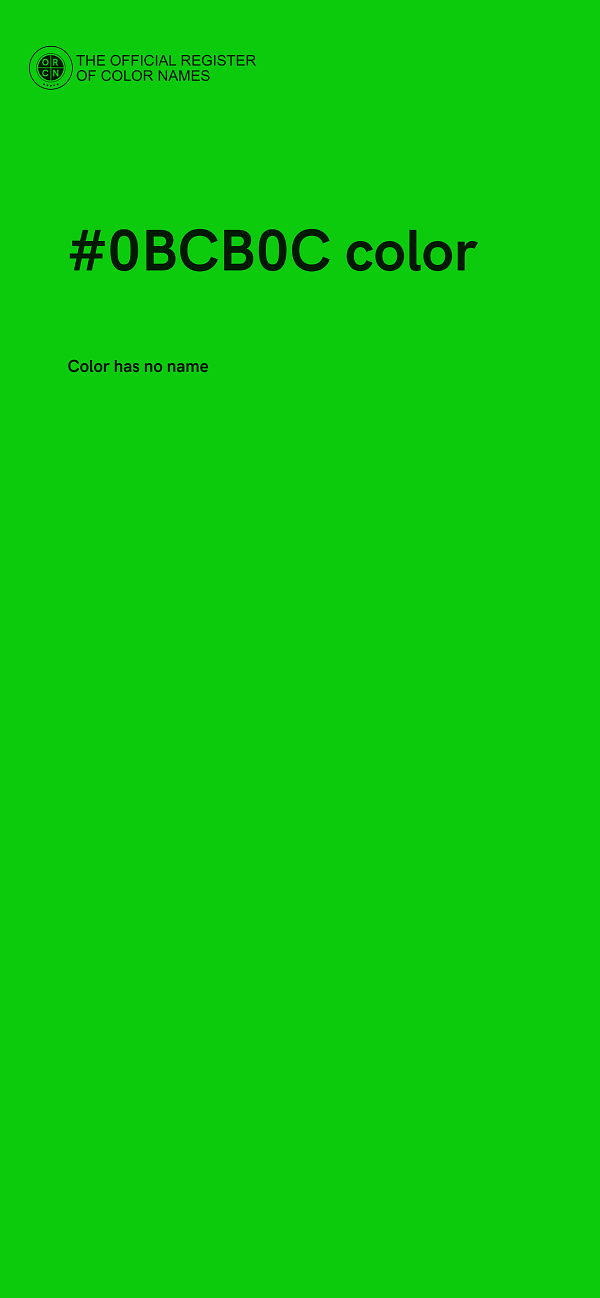 #0BCB0C color image