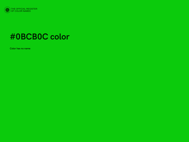 #0BCB0C color image
