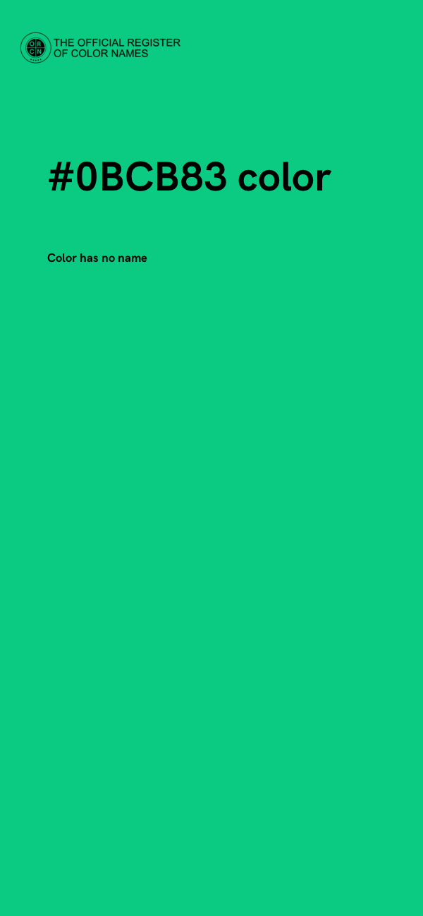#0BCB83 color image