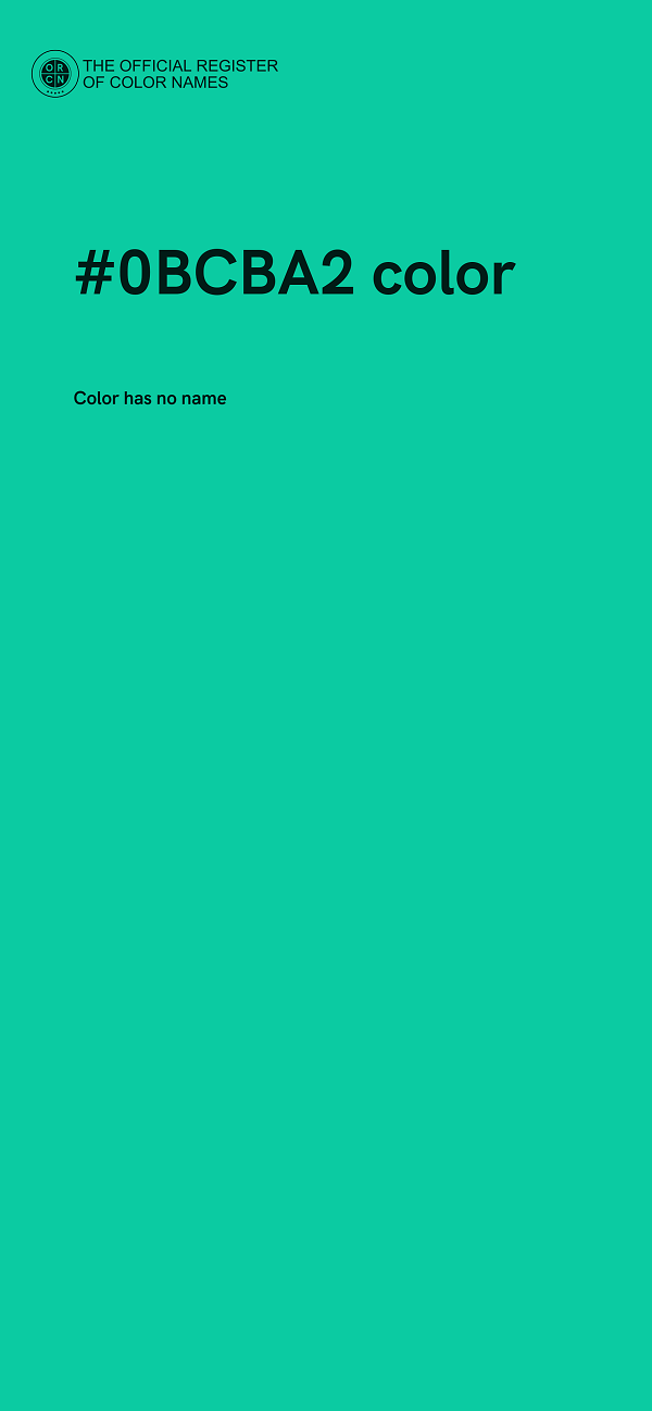 #0BCBA2 color image
