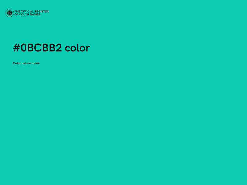 #0BCBB2 color image