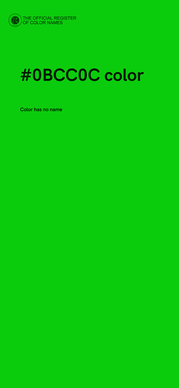 #0BCC0C color image