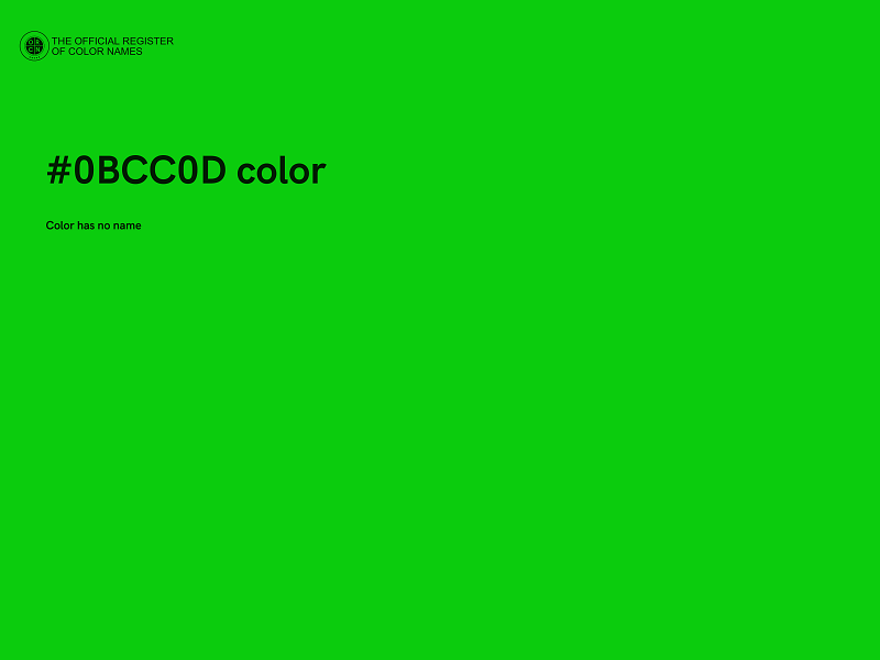 #0BCC0D color image