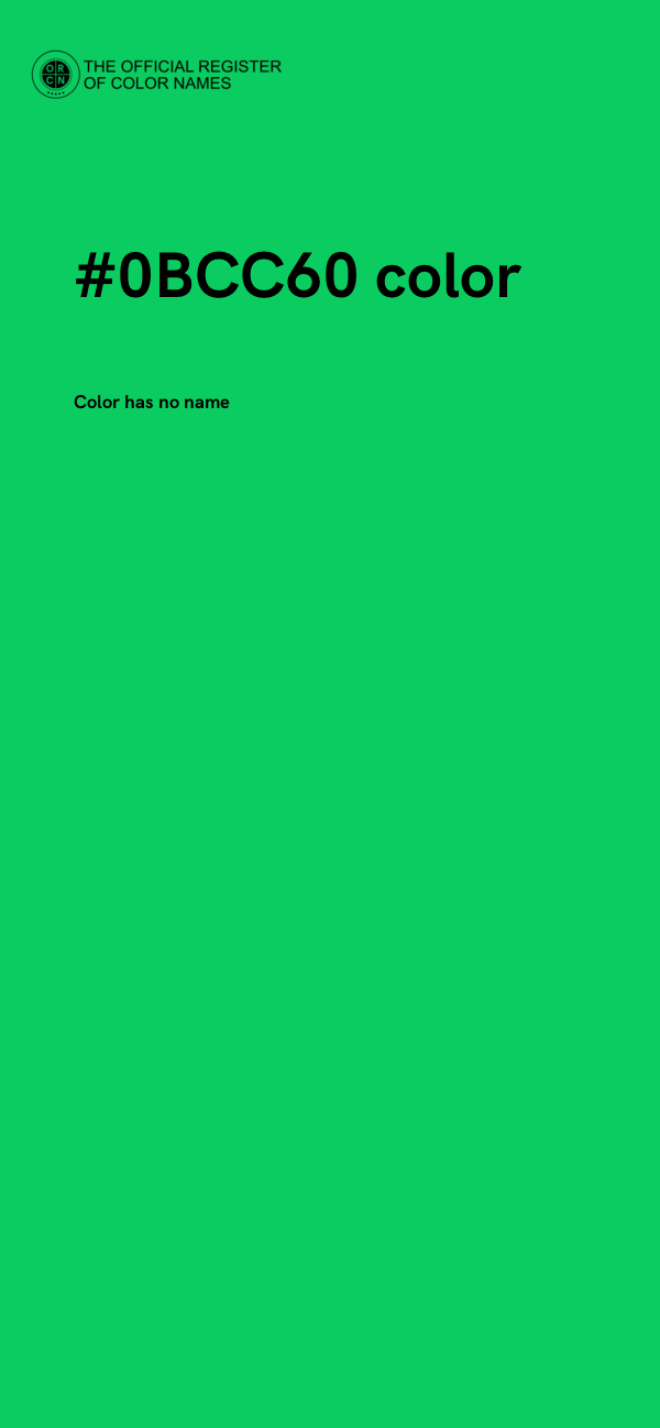 #0BCC60 color image