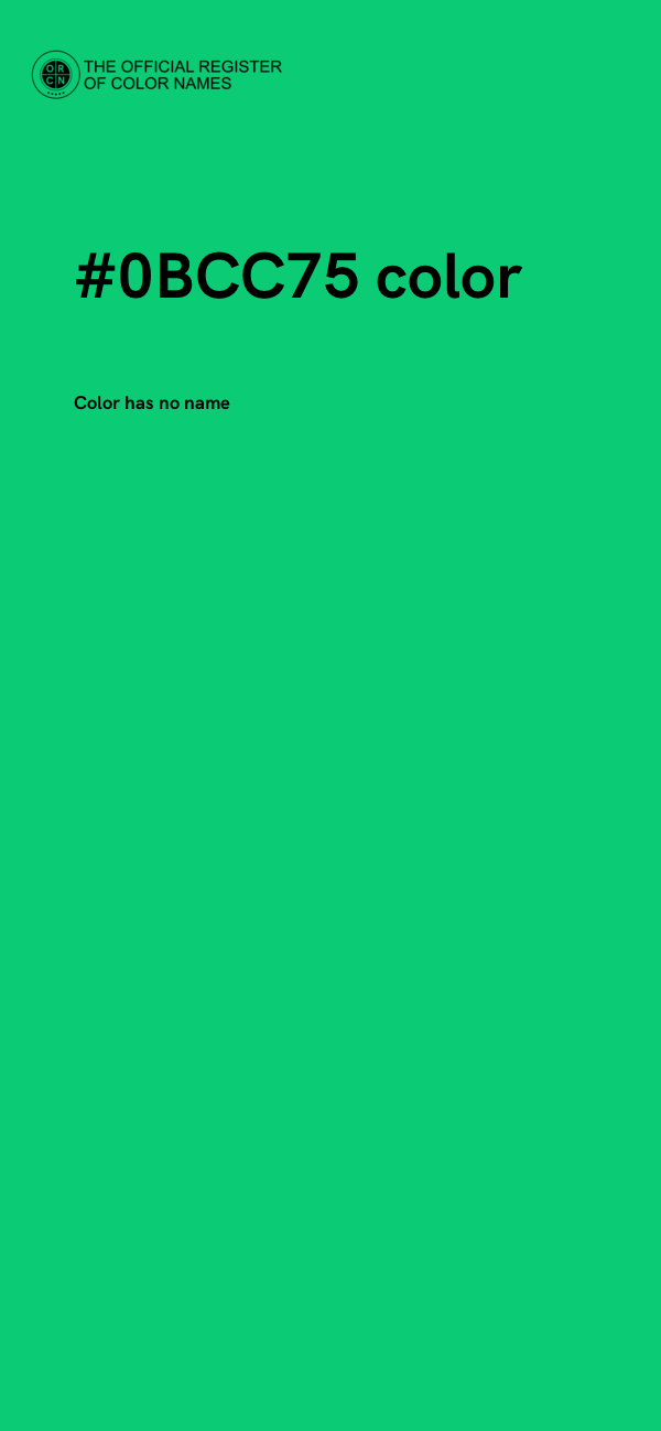 #0BCC75 color image