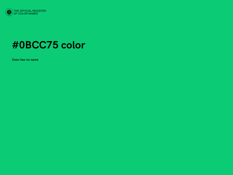 #0BCC75 color image