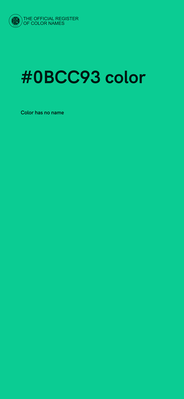 #0BCC93 color image