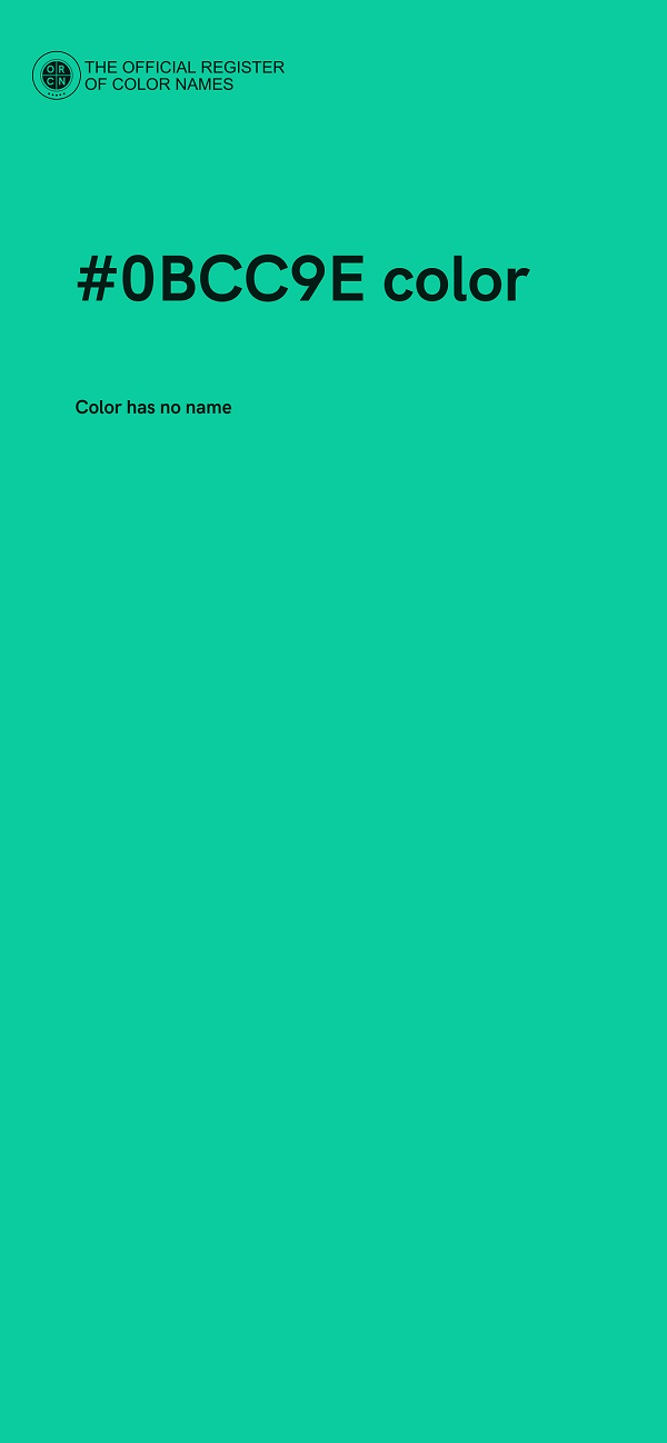 #0BCC9E color image