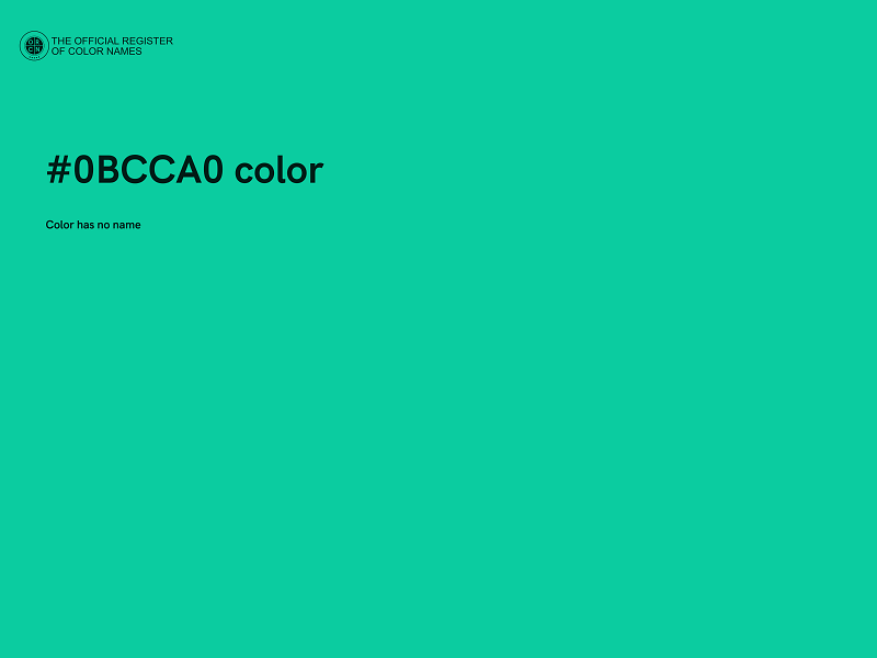 #0BCCA0 color image