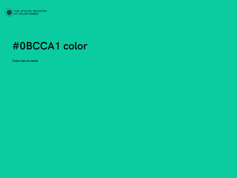 #0BCCA1 color image