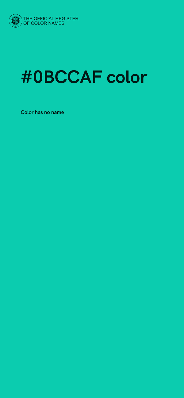 #0BCCAF color image