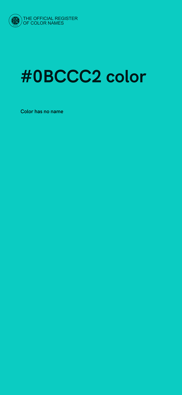 #0BCCC2 color image