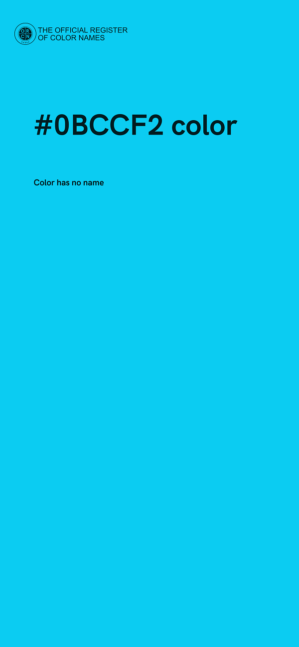 #0BCCF2 color image