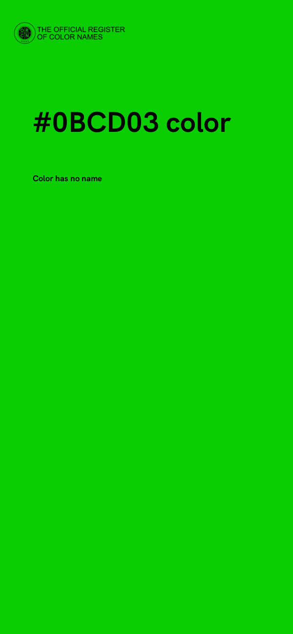 #0BCD03 color image