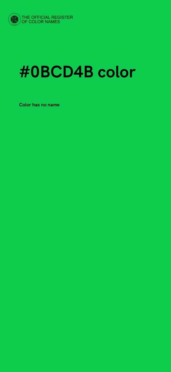 #0BCD4B color image