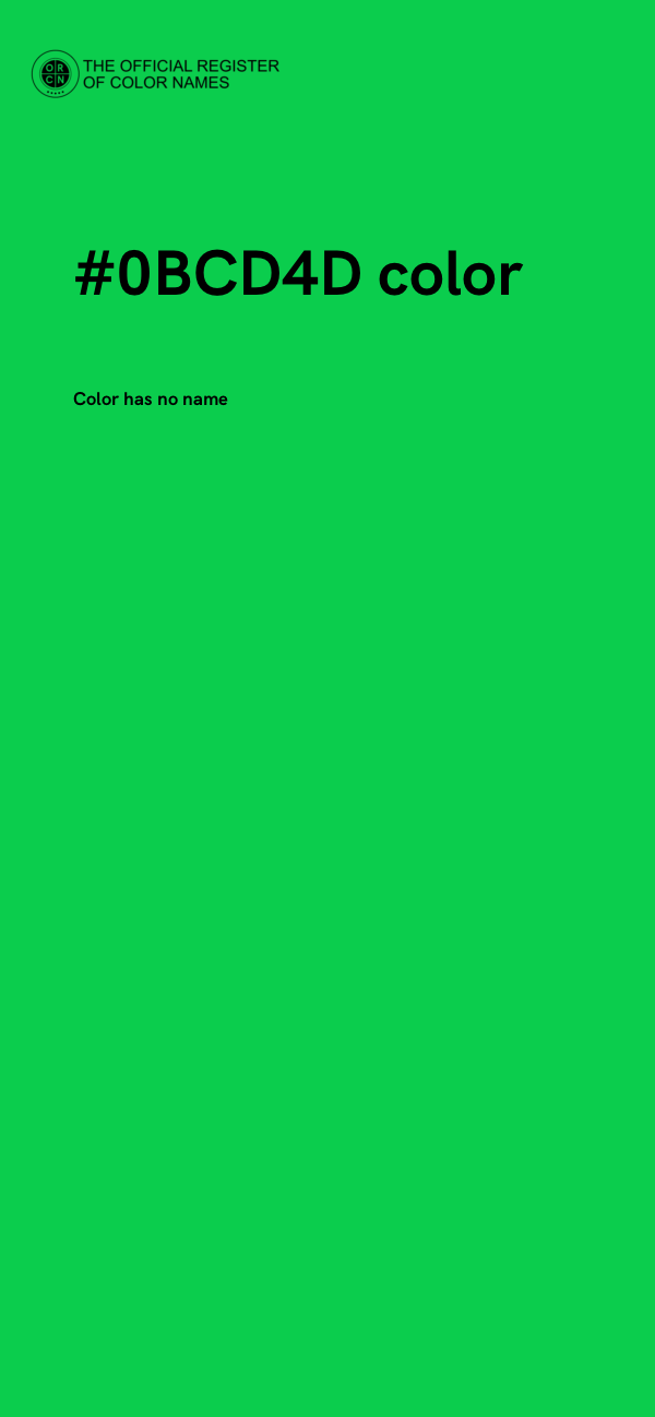 #0BCD4D color image