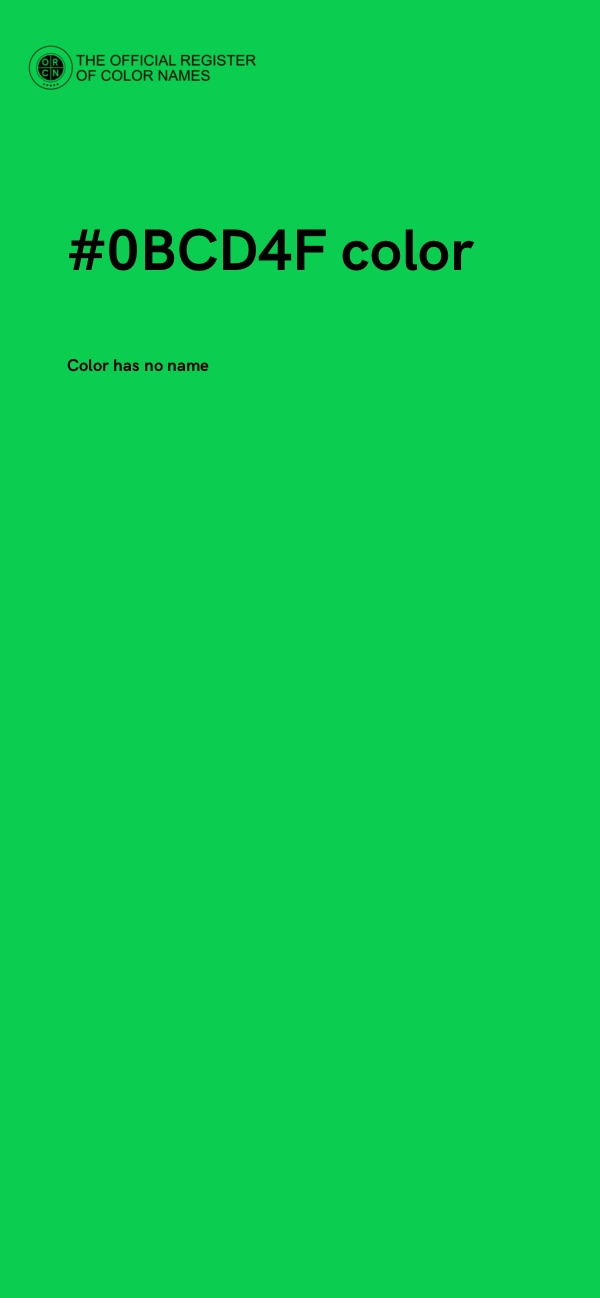 #0BCD4F color image